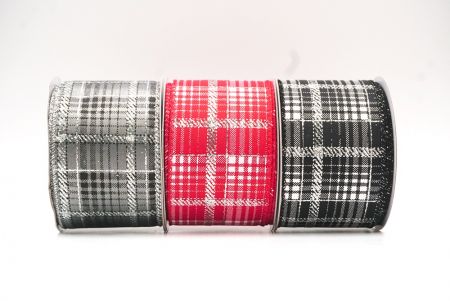 Checkered Plaid with Gold Accents Wired Ribbon_KF8859.KF8860.KF8861.KF8862.KF8863.KF8864 (5)